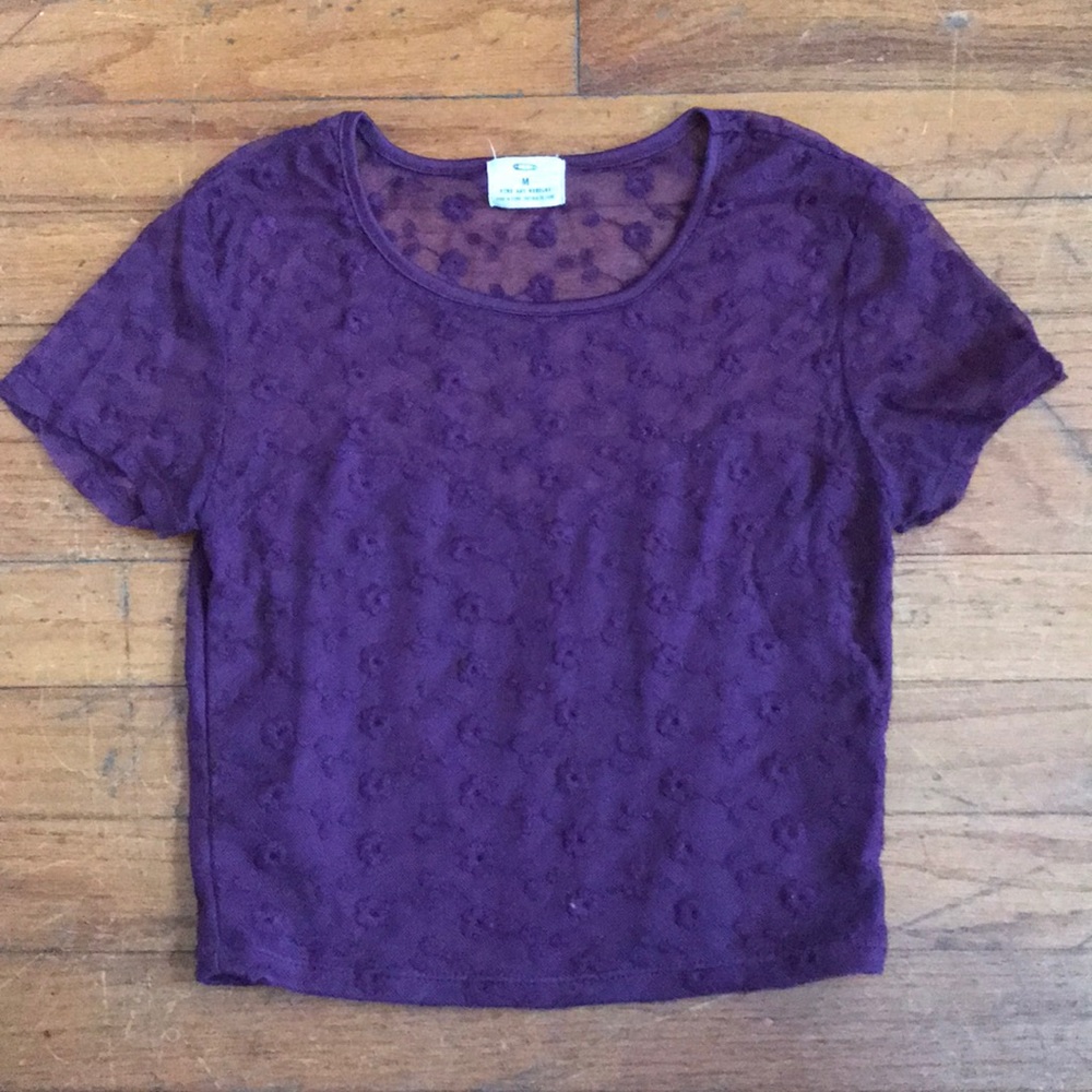 Plumb crop  top